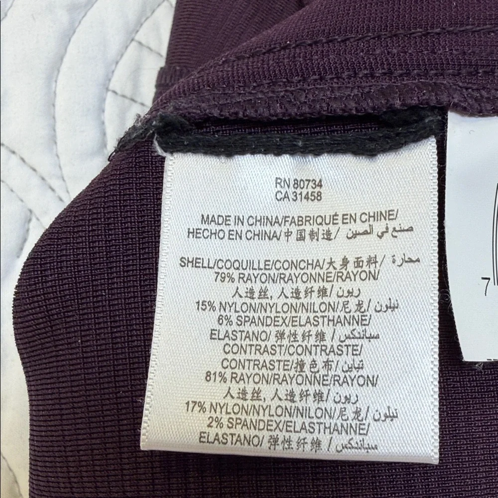 BCBGMaxAzria Purple Bandage Ribbed Pencil Skirt - Women’s XS - Picture 7 of 7